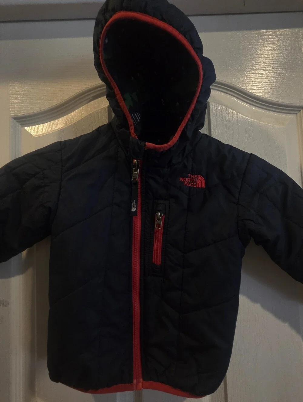 The North Face Boys 18 24 Months Reversible Jacket Trees Fox Deer Bear Hooded